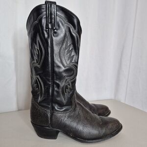 Tony Lama Shrunken Shoulder Western Cowboy Boots - Size 7 1/2 D